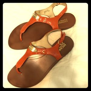 Michael Kors Dark Orange Patent Leather